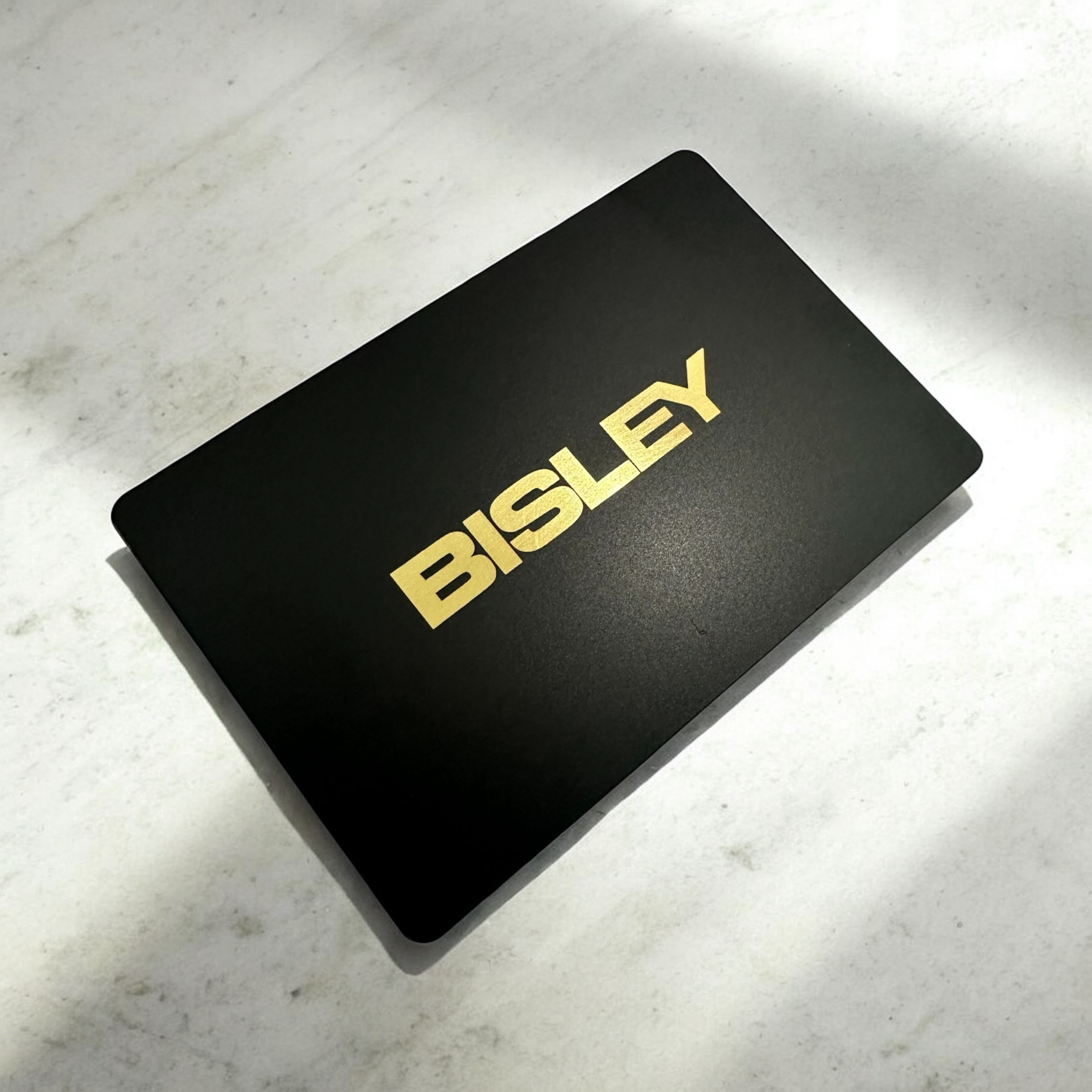 Bisley Laser Engraved Metal Card