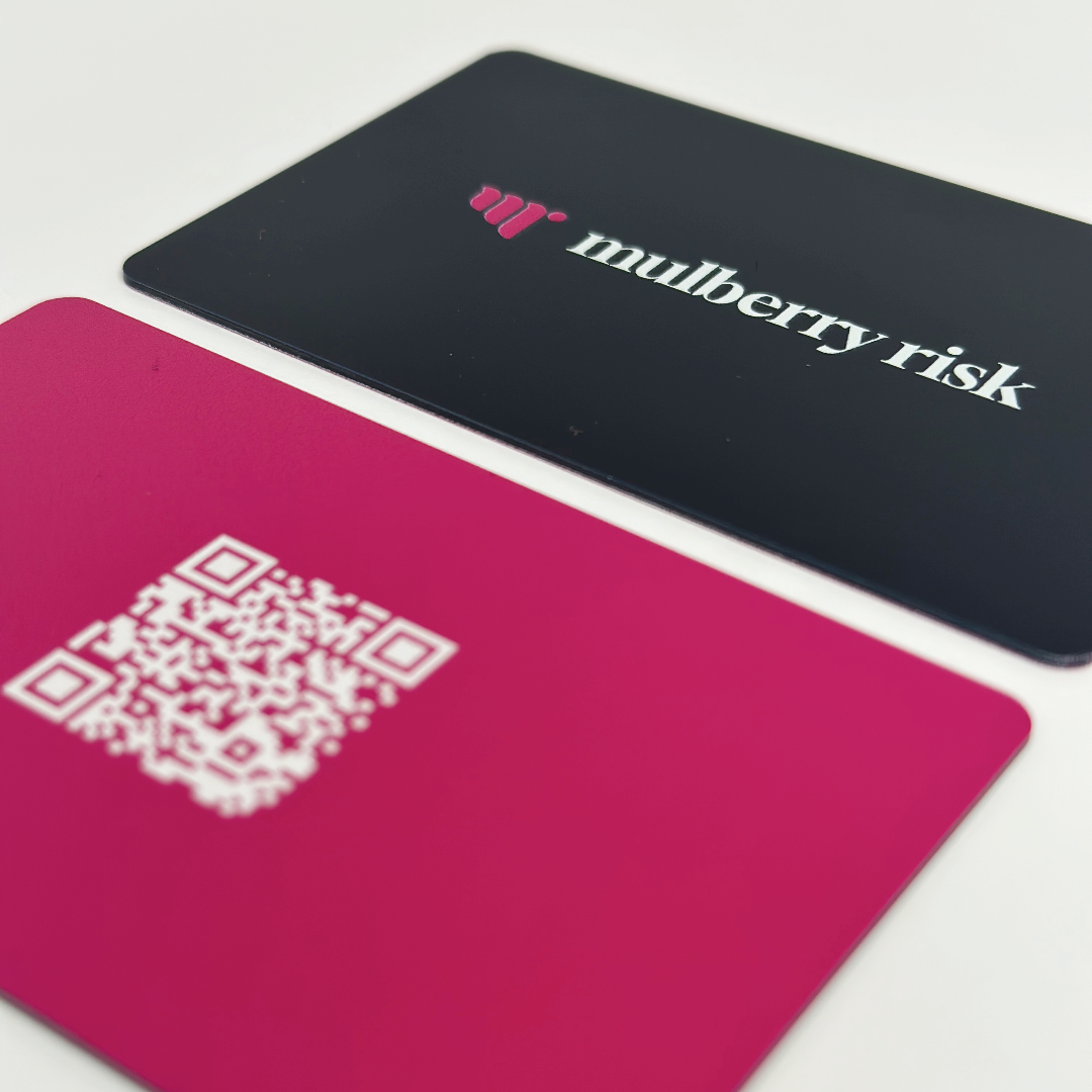 Mulberry Risk NFC Business card Pink