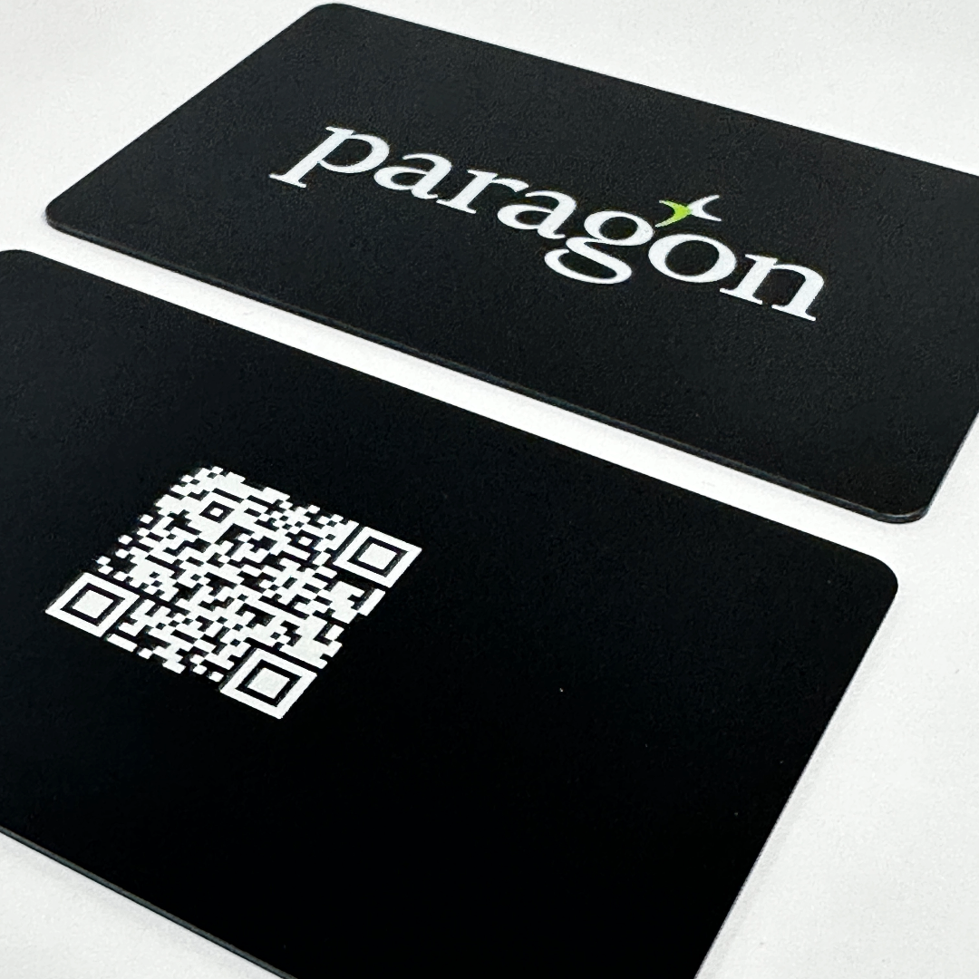 Paragon Bank Matte Black Contactless Business card