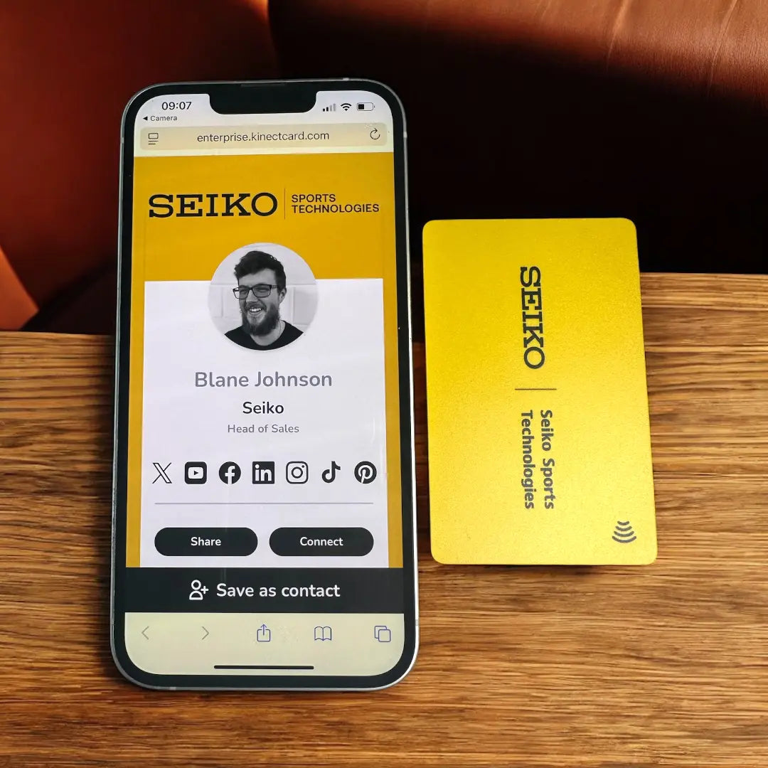 White NFC Business Card NFC Business Cards UK | Kinect Card