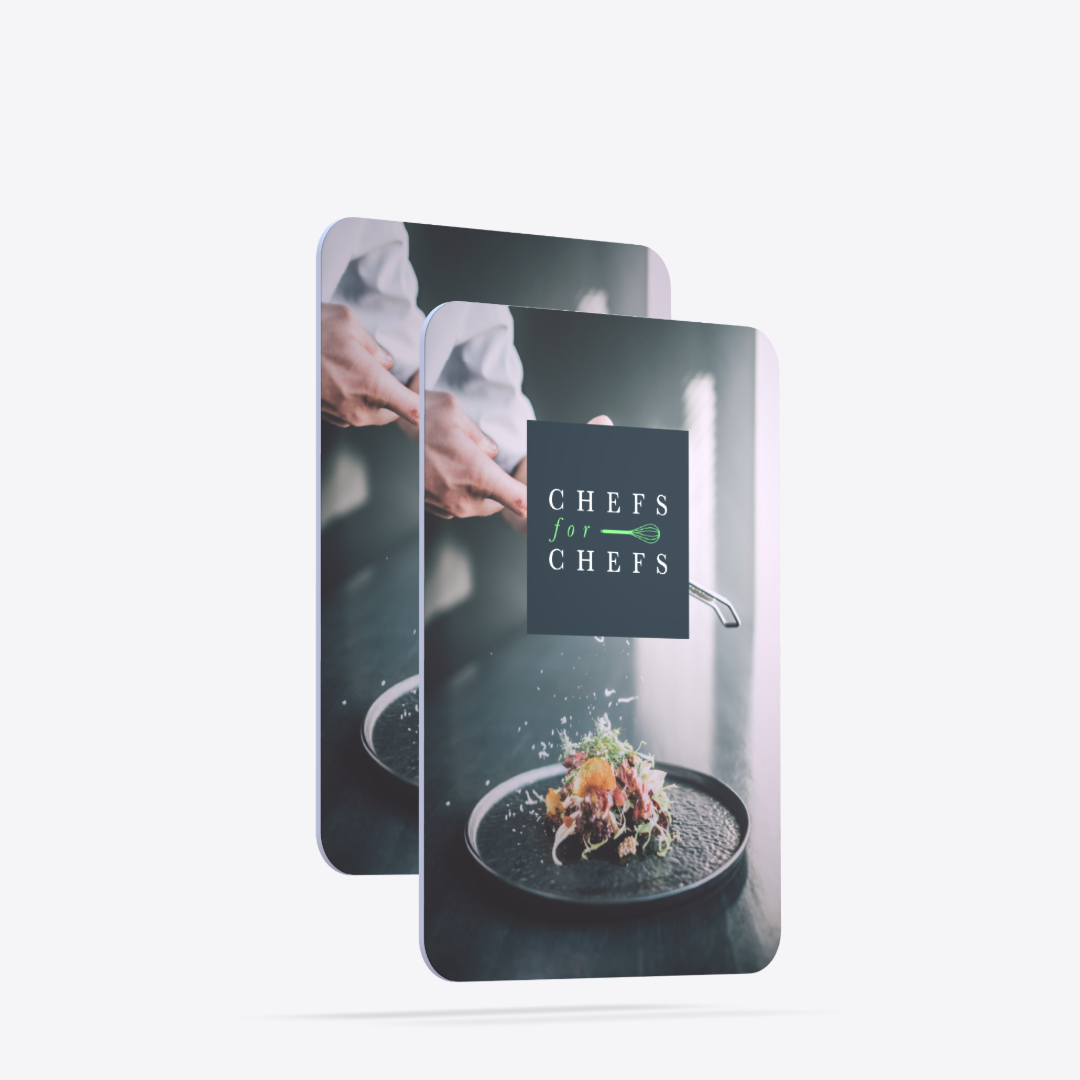 Chefs for Chefs Digital Business card Mock Up Graphic