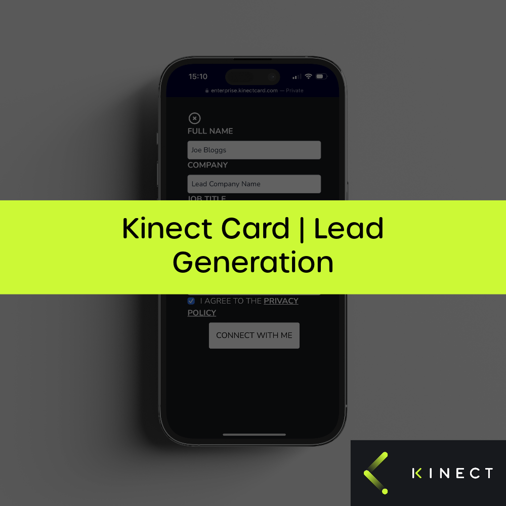 Kinect Card | Lead Generation with exchange contact feature | Kinect Card