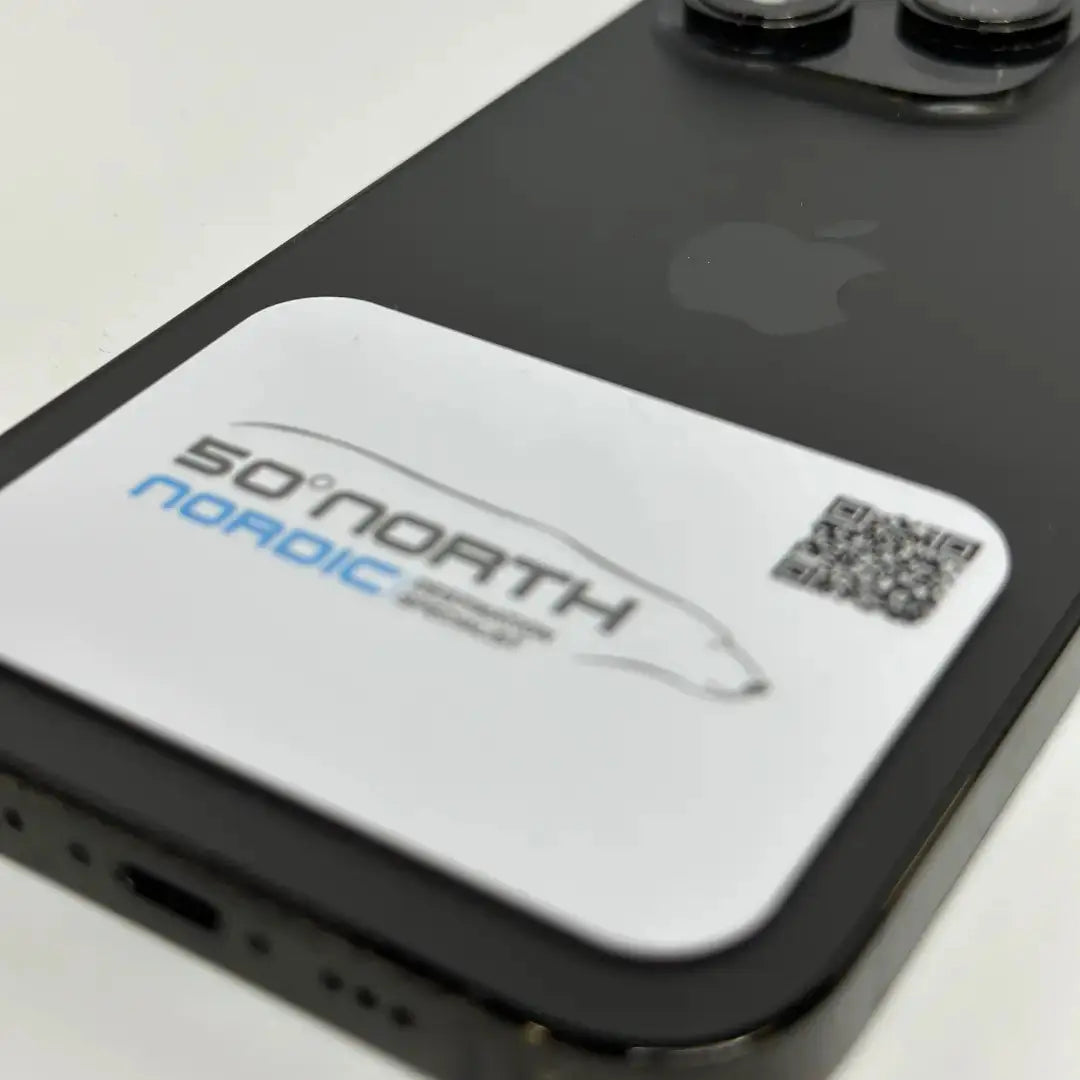 White phone business card