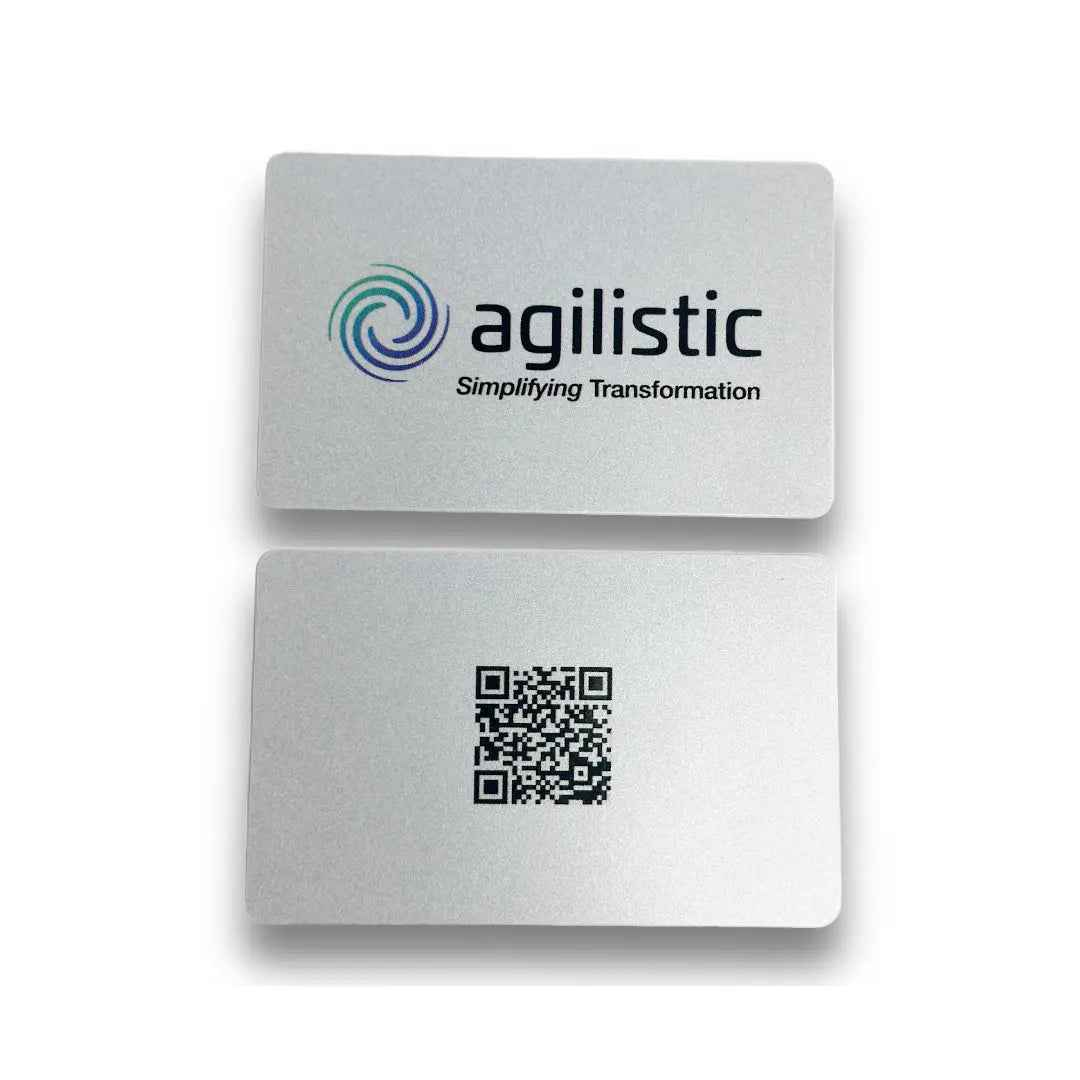 Silver PVC NFC Business Card