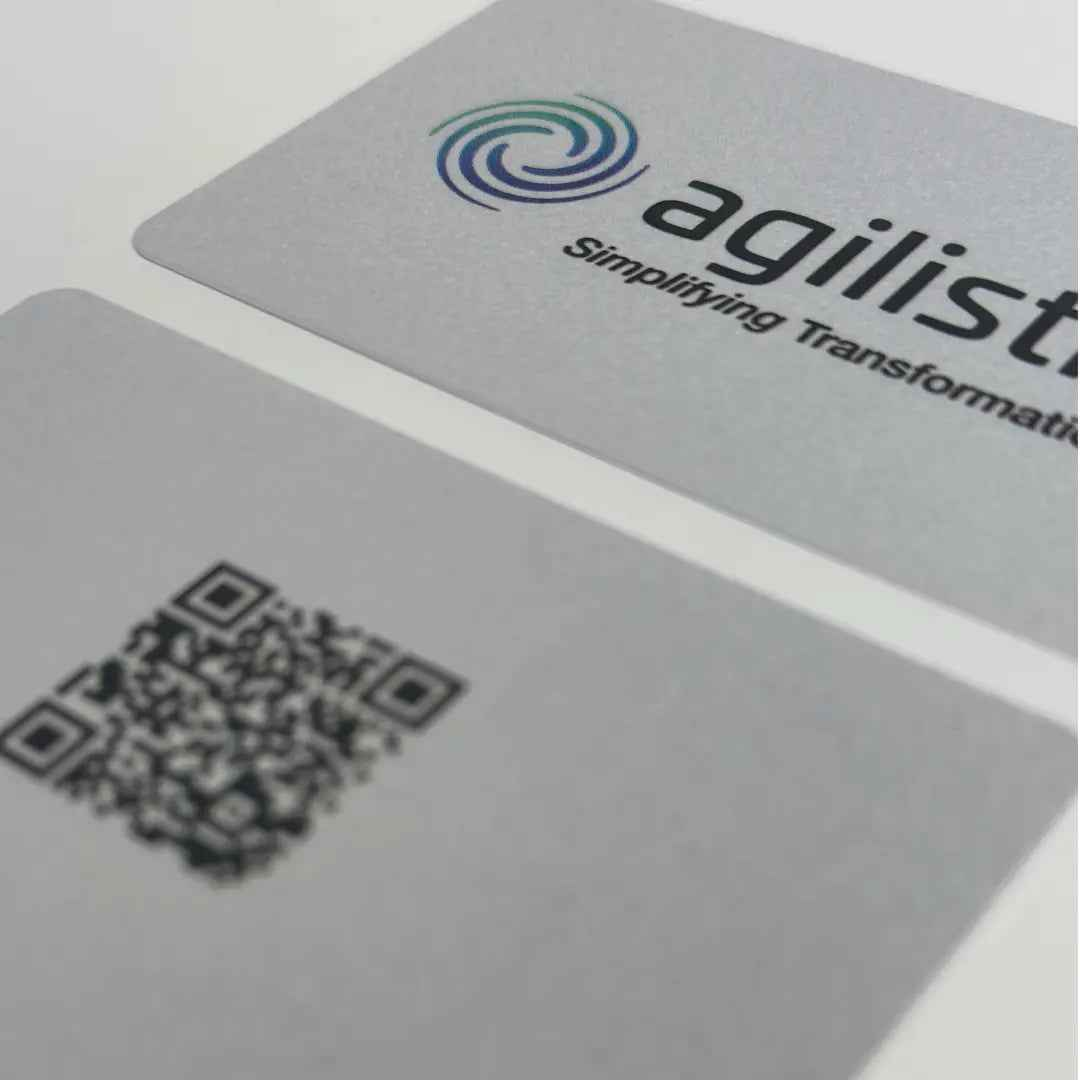 Silver PVC NFC Business Card