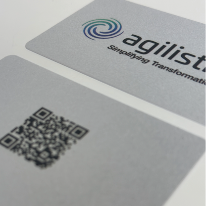 Silver PVC NFC Business Card