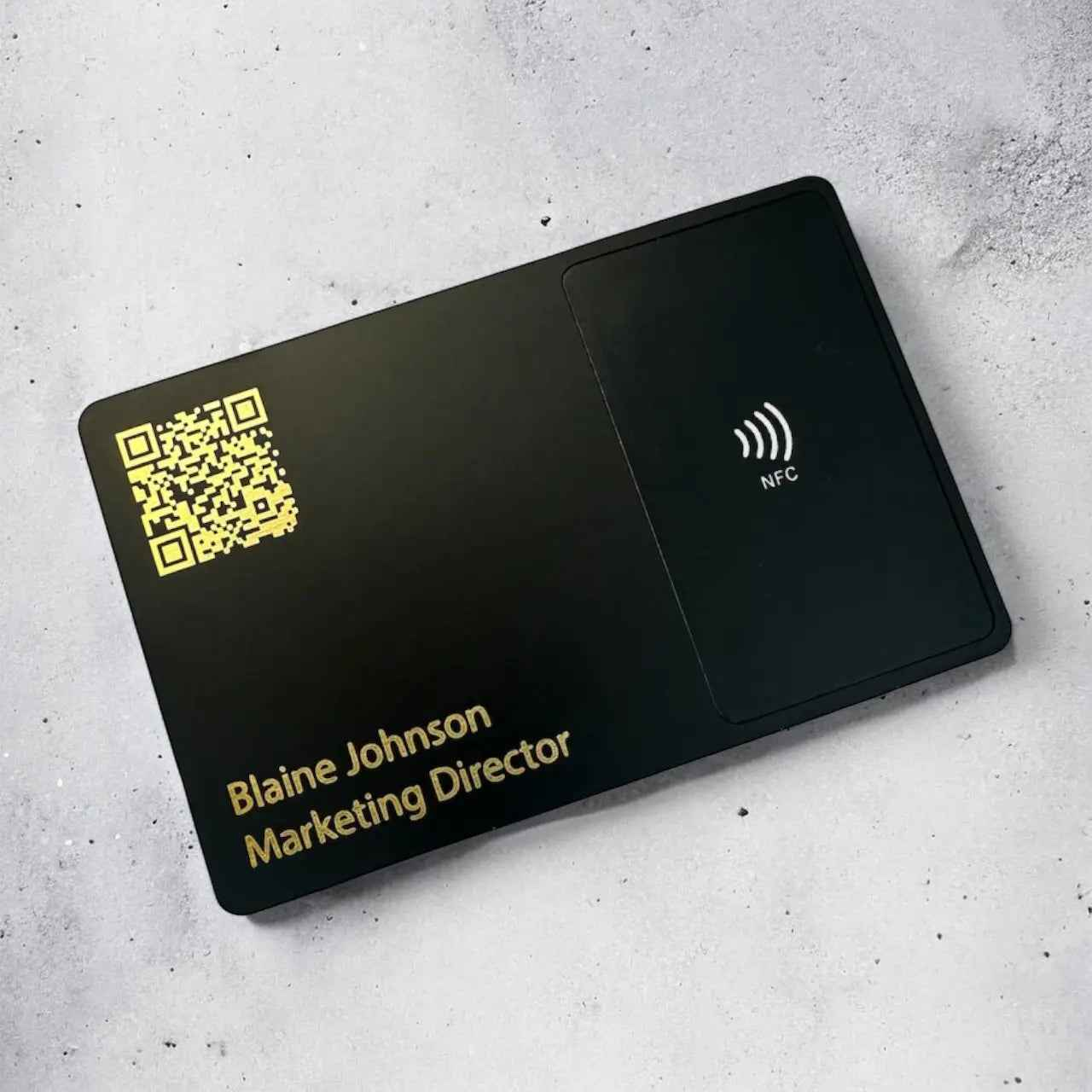 Pure Metal NFC Card with Gold