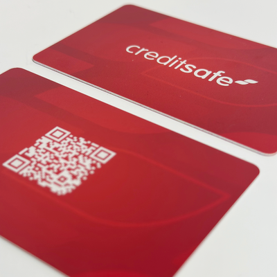 CreditSafe Red NFC Business card UK