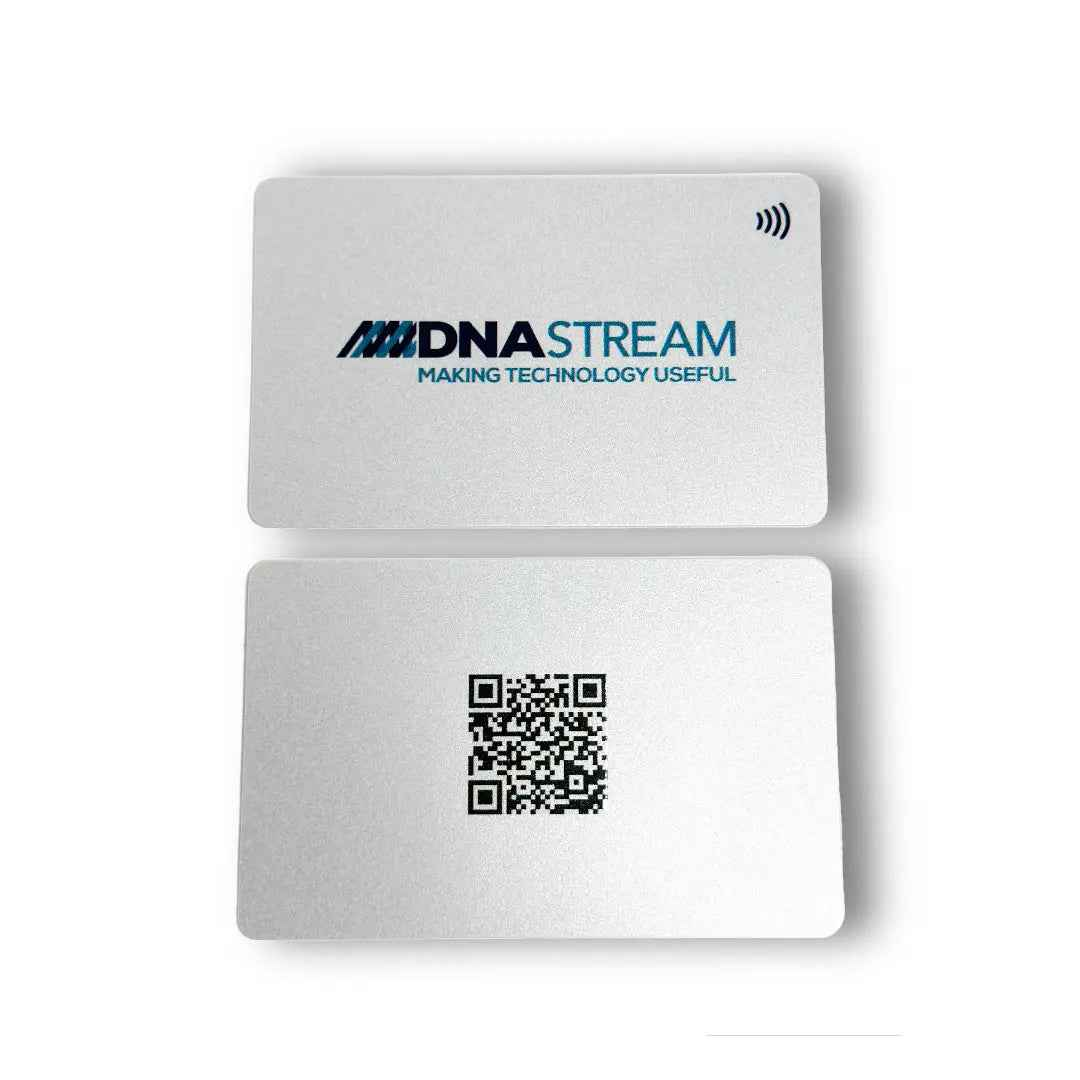 Silver PVC NFC Business Card
