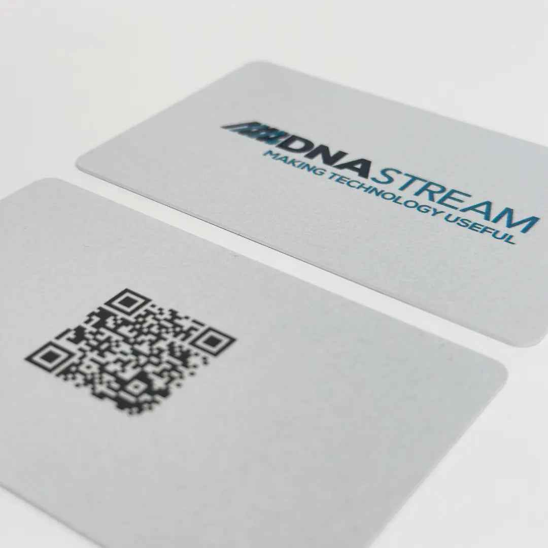 Silver PVC NFC Business Card