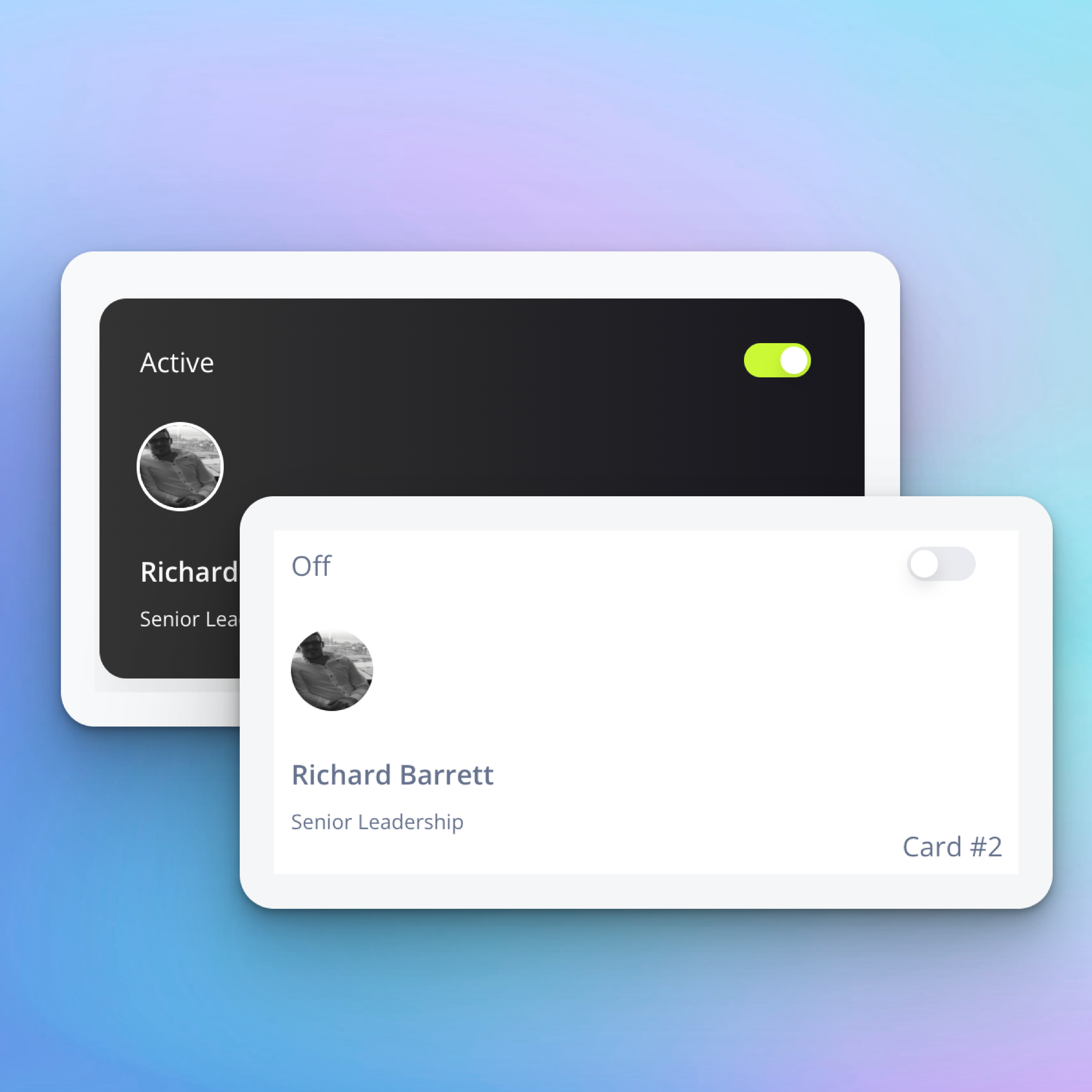 Deactivate and reactivate NFC business cards securely with Kinect Card
