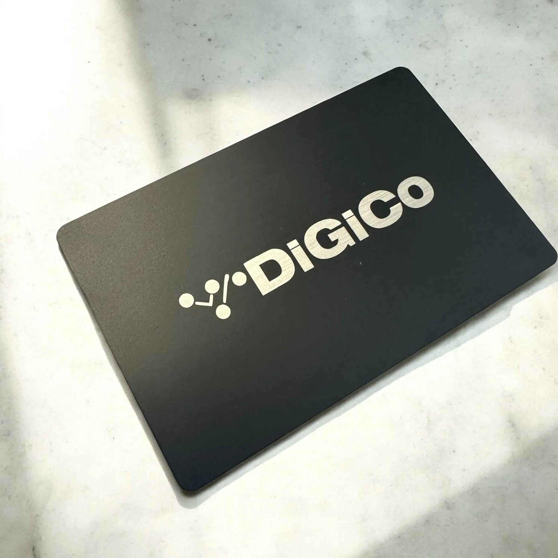 Metal NFC Business Card - Black/Silver