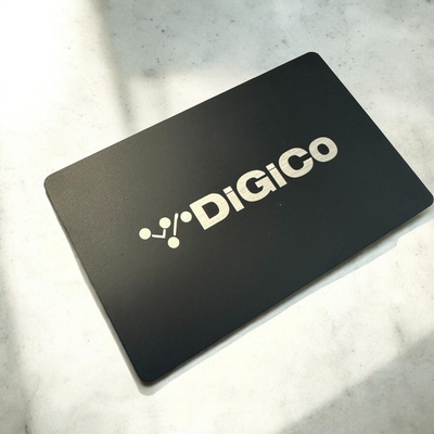 Digi co laser engraved metal card