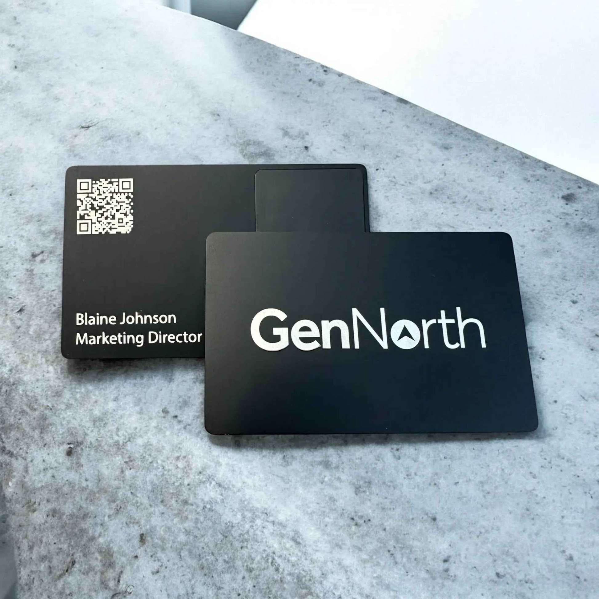 Metal NFC Business Card - Black/Silver