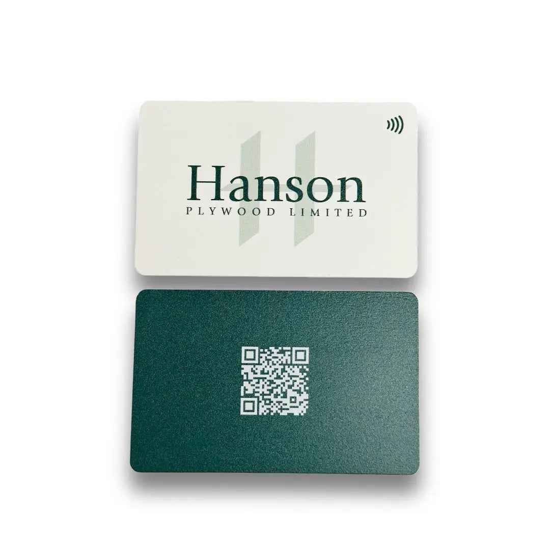 White Bamboo NFC Business Cards