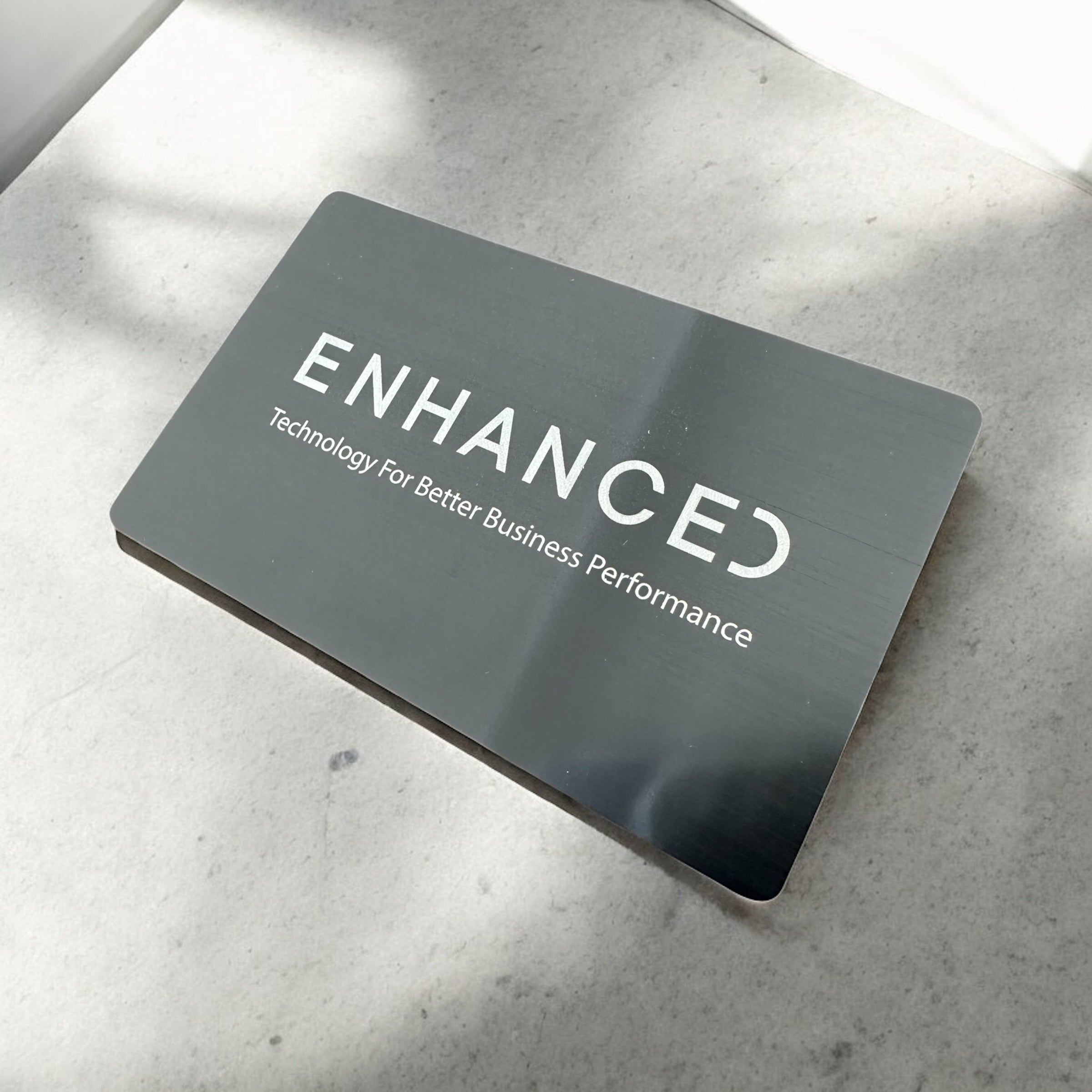 Enhanced Pure Metal NFC Business card