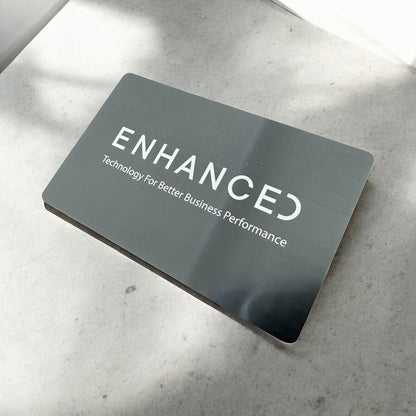 Enhanced Pure Metal NFC Business card