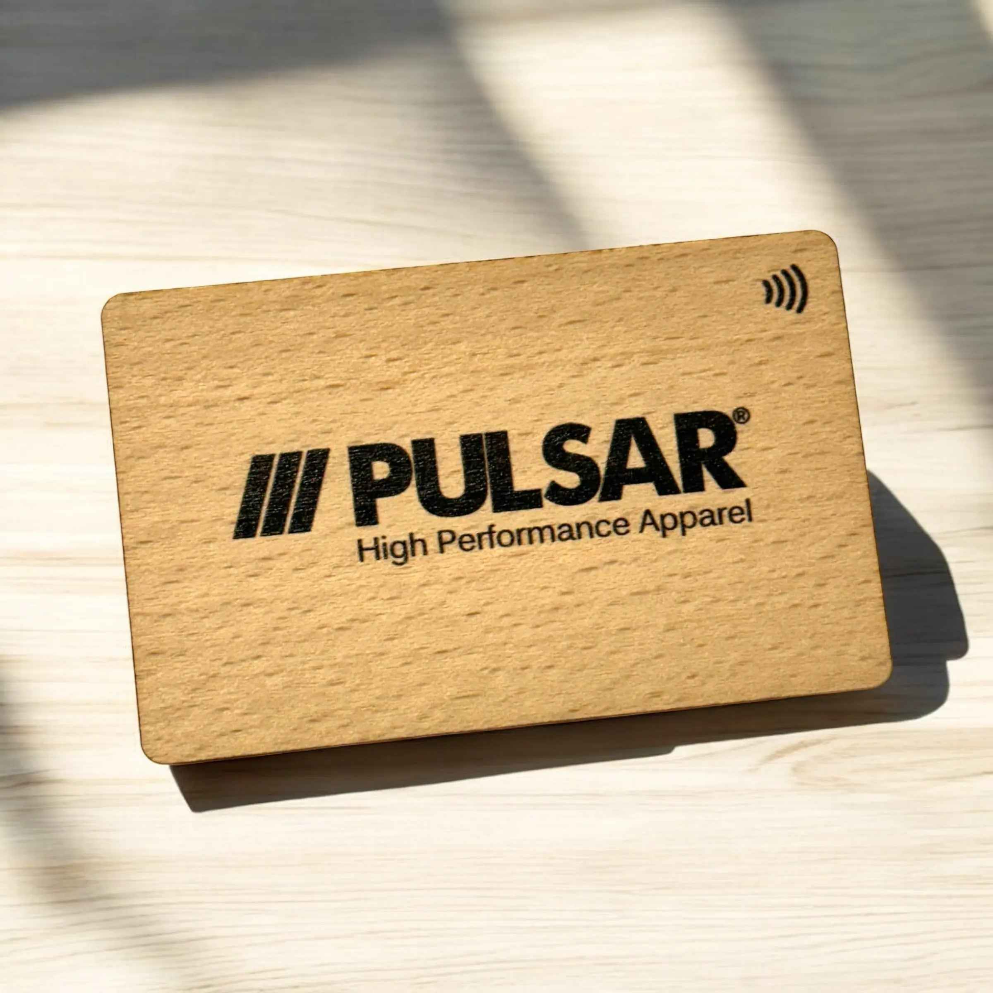 Beech Wood NFC Business Cards