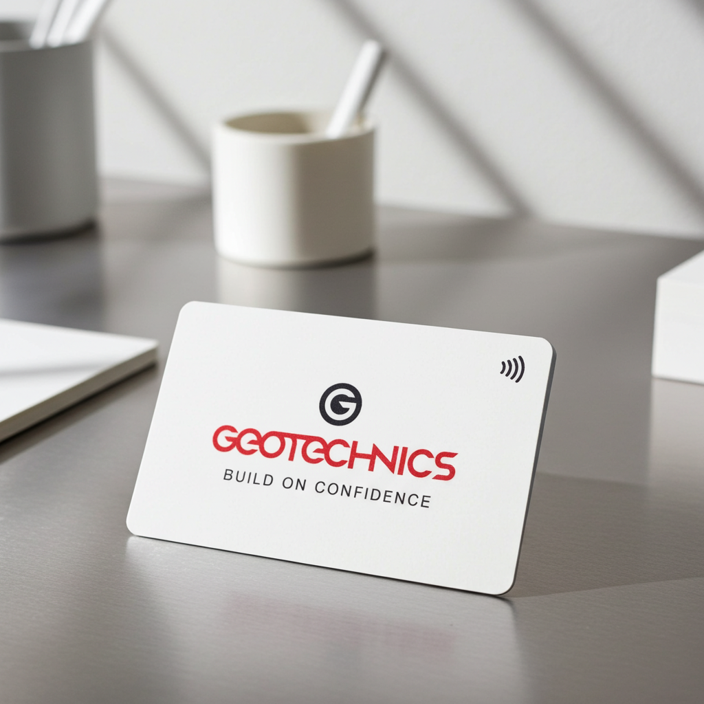 White NFC Business Card