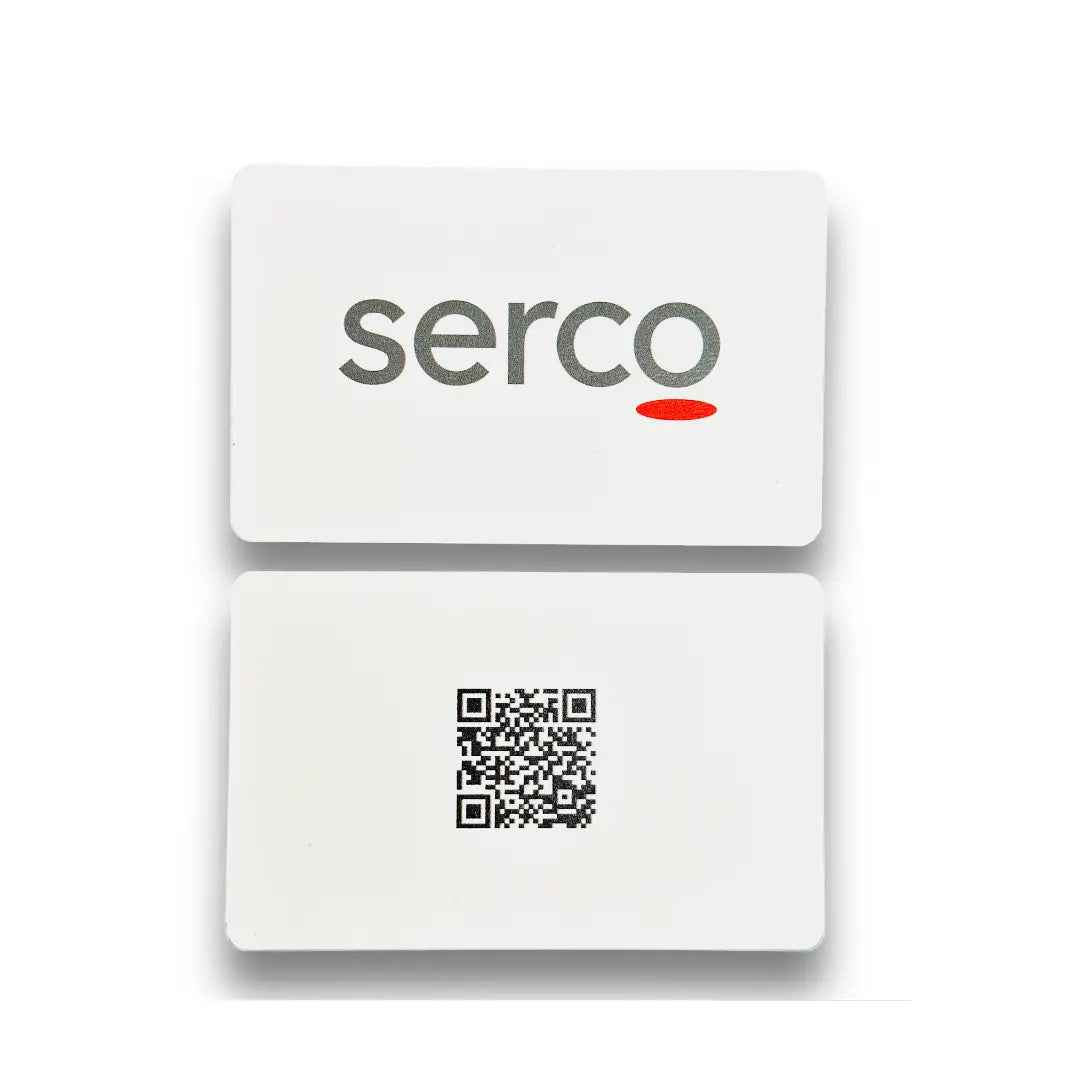 White Bamboo NFC Business Cards