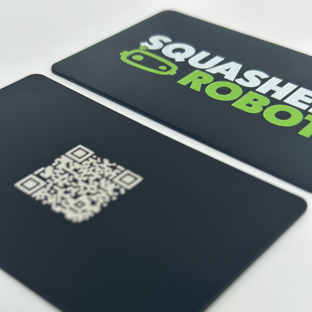 Metal Business card with QR code