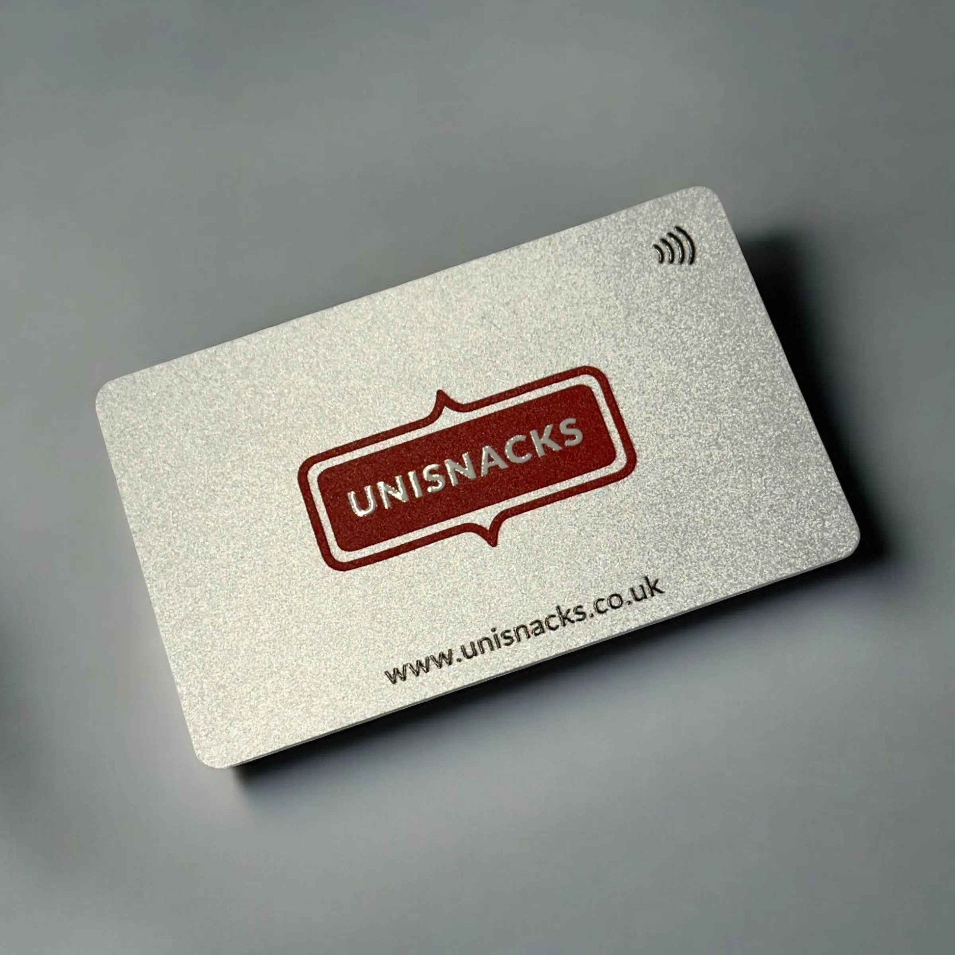 Silver PVC NFC Business Card