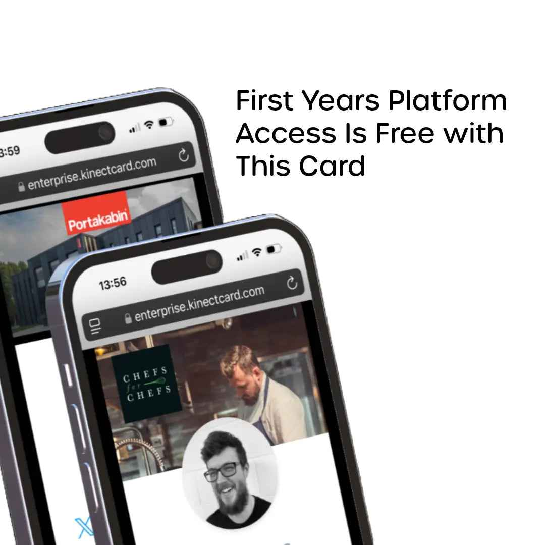 Metal NFC Business Card - Black/Silver