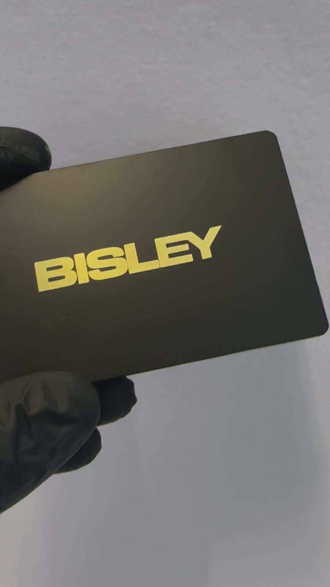 Metal Business card gold engraving video demo